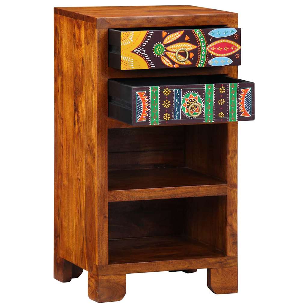 Florale Einde Tafel met lade met opslag Bruin 40 x 35 x 75 cm is nu te koop bij PeponiXL, paradijselijk wonen!