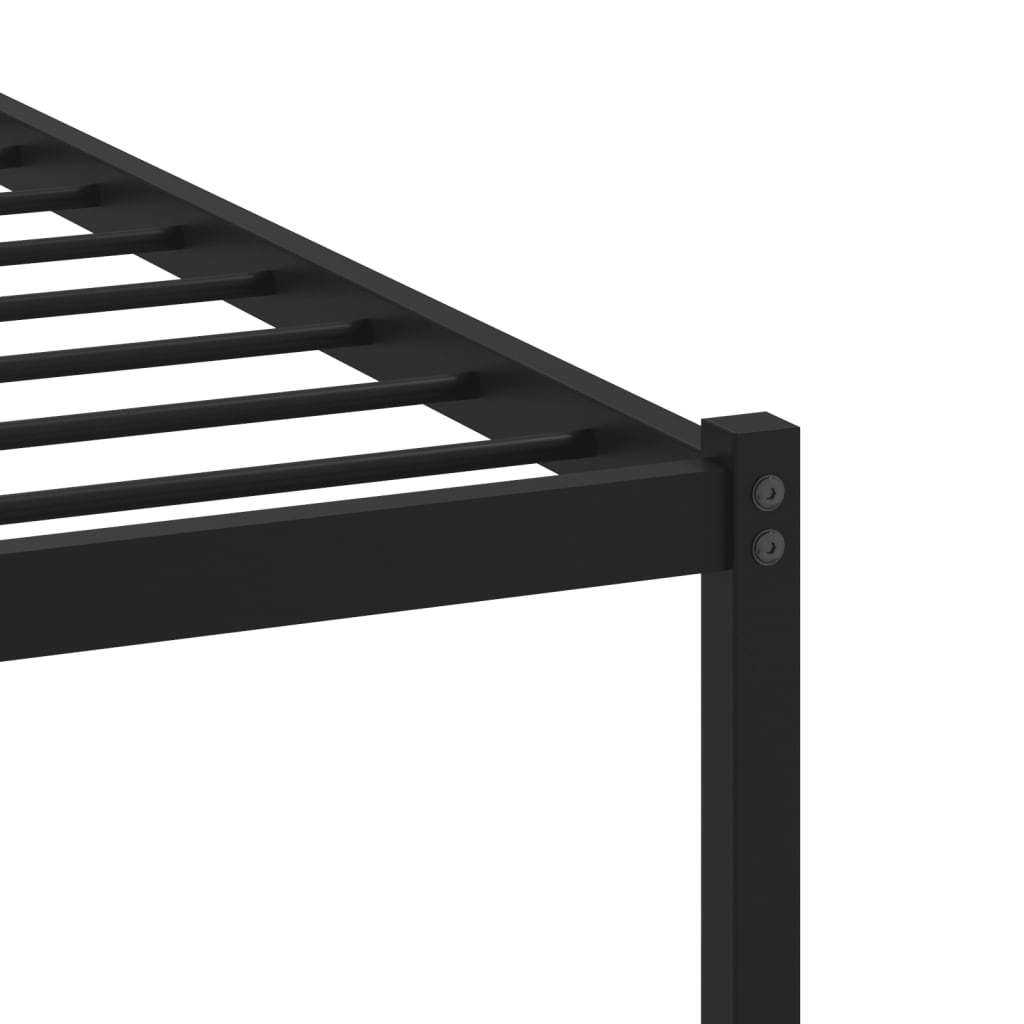 Bedframe zonder matras metaal gerookt eikenkleurig 193x203 cm is nu te koop bij PeponiXL, paradijselijk wonen!
