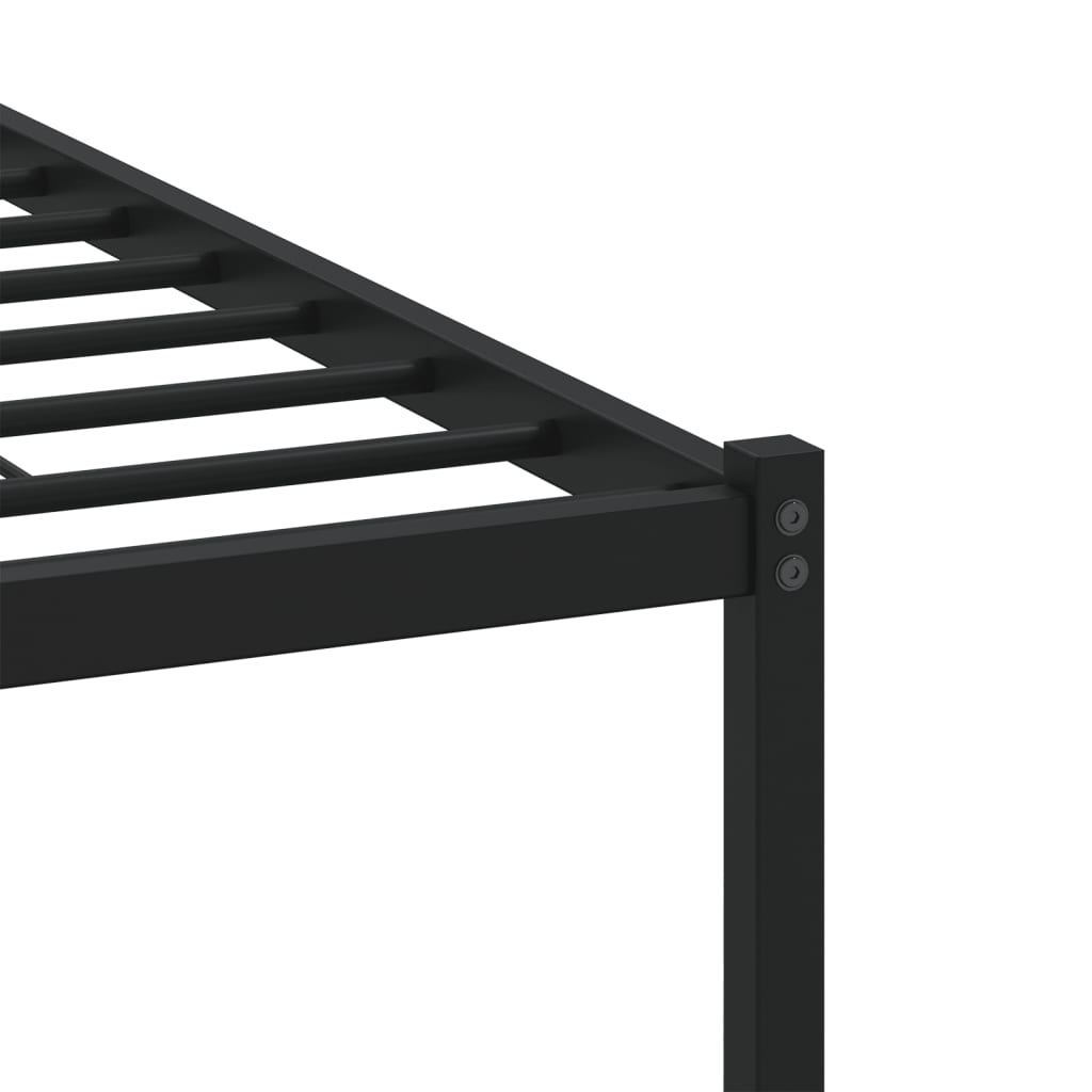 Bedframe met hoofdbord zonder matras bruin eiken 137x190 cm is nu te koop bij PeponiXL, paradijselijk wonen!
