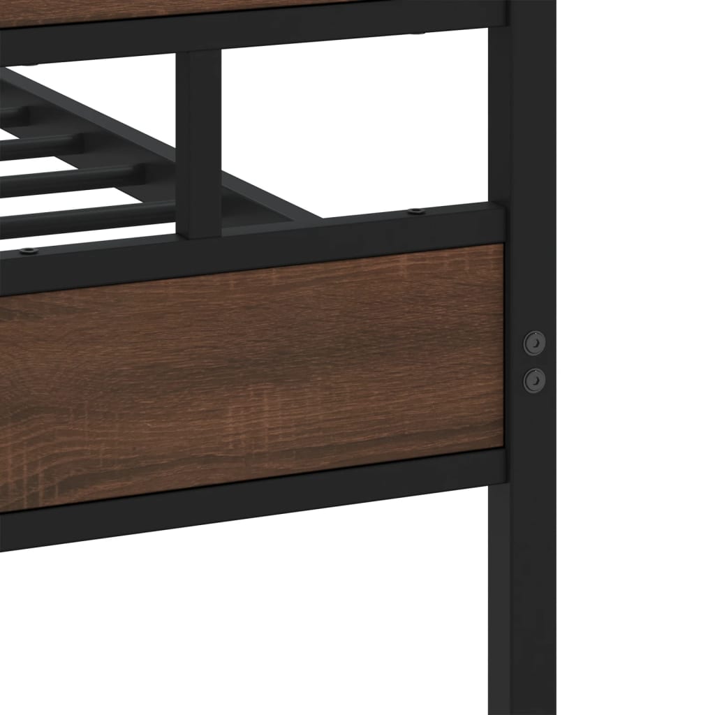 Bedframe met hoofdbord en voetbord zonder matras 120x190 cm is nu te koop bij PeponiXL, paradijselijk wonen!