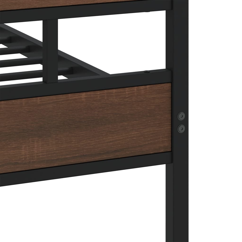 Bedframe met hoofdbord en voetbord zonder matras 140x190 cm is nu te koop bij PeponiXL, paradijselijk wonen!