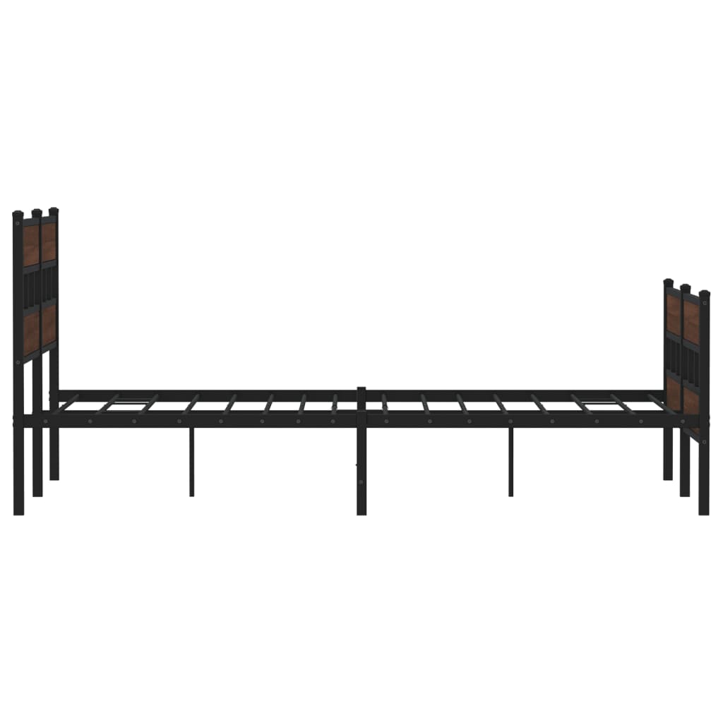 Bedframe met hoofdbord en voetbord zonder matras 140x200 cm is nu te koop bij PeponiXL, paradijselijk wonen!