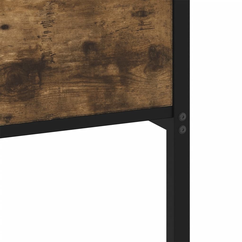 Bedframe zonder matras hout gerookt eikenkleurig 75x190 cm is nu te koop bij PeponiXL, paradijselijk wonen!