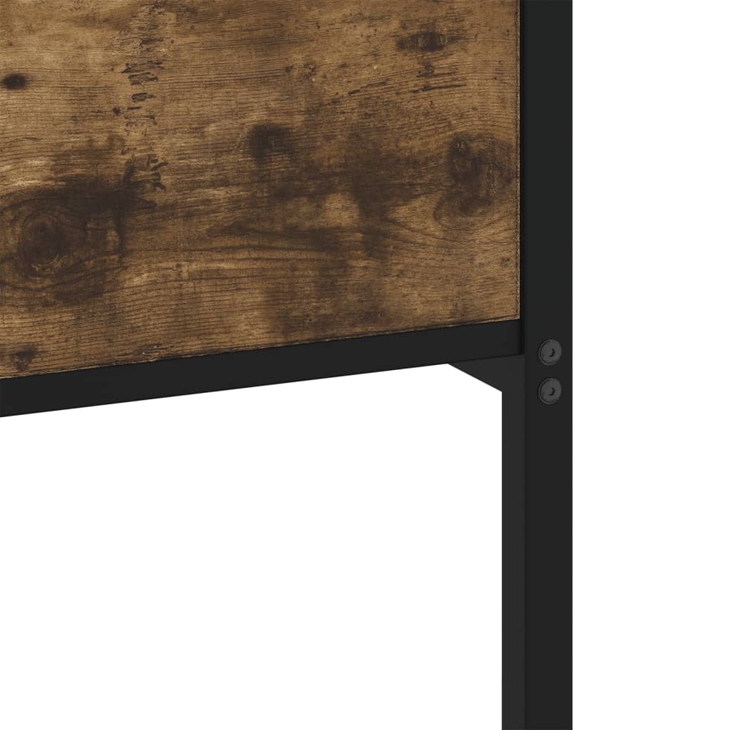 Bedframe zonder matras hout gerookt eikenkleurig 90x190 cm is nu te koop bij PeponiXL, paradijselijk wonen!