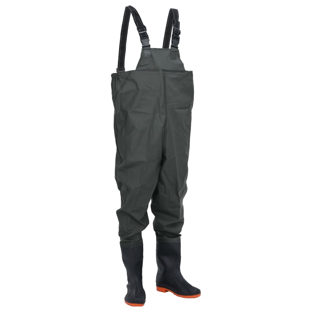 Waadpak met laarzen maat 40 donkergroen is nu te koop bij PeponiXL, paradijselijk wonen!