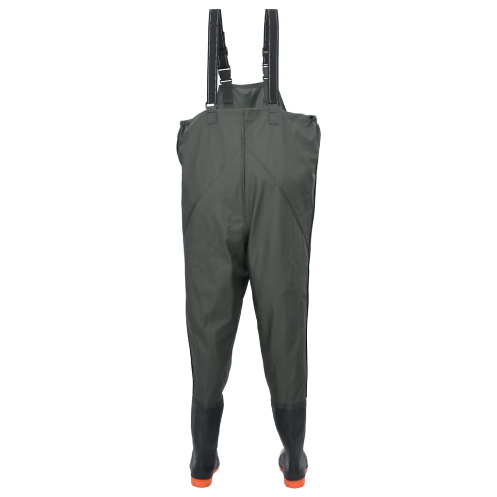 Waadpak met laarzen maat 40 donkergroen is nu te koop bij PeponiXL, paradijselijk wonen!