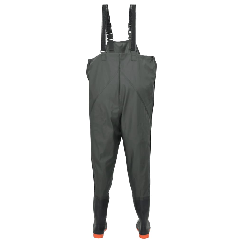 Waadpak met laarzen maat 43 donkergroen is nu te koop bij PeponiXL, paradijselijk wonen!