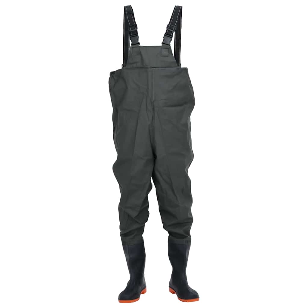Waadpak met laarzen maat 45 donkergroen is nu te koop bij PeponiXL, paradijselijk wonen!