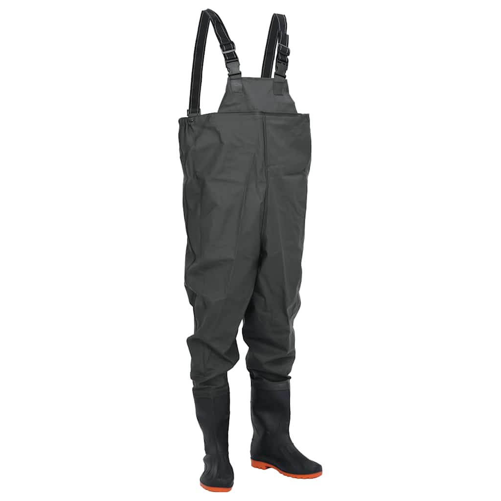 Waadpak met laarzen maat 46 donkergroen is nu te koop bij PeponiXL, paradijselijk wonen!