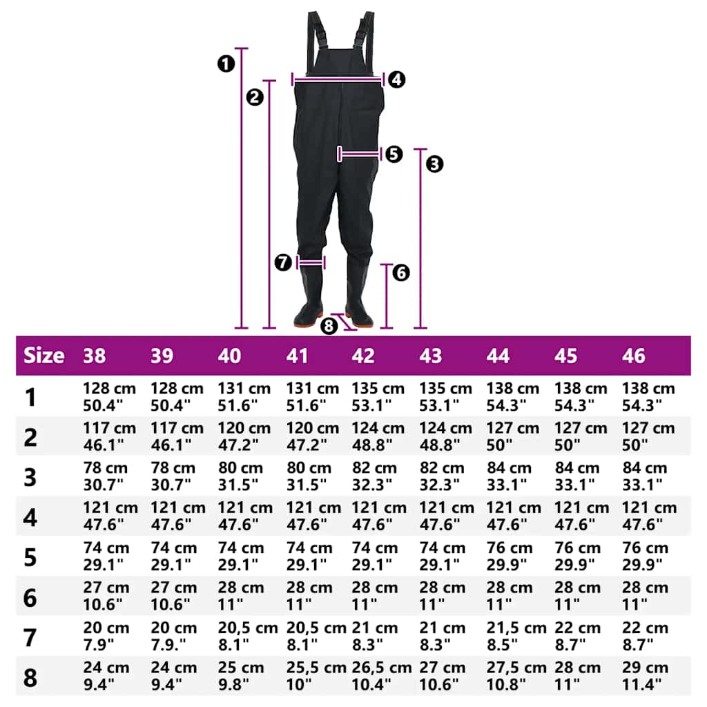 Waadpak met laarzen maat 42 zwart is nu te koop bij PeponiXL, paradijselijk wonen!