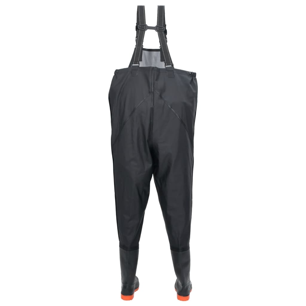 Waadpak met laarzen maat 46 zwart is nu te koop bij PeponiXL, paradijselijk wonen!