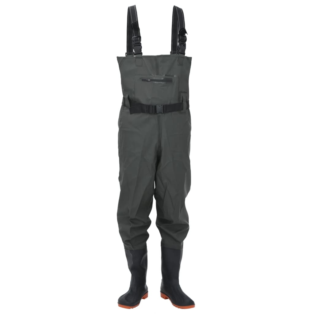 Waadpak met laarzen en riem maat 38 donkergroen is nu te koop bij PeponiXL, paradijselijk wonen!