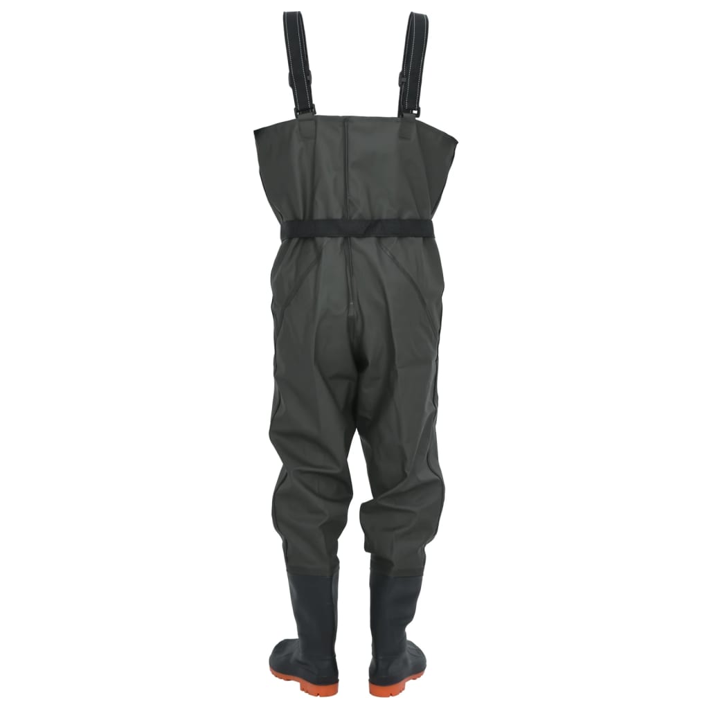 Waadpak met laarzen en riem maat 39 donkergroen is nu te koop bij PeponiXL, paradijselijk wonen!