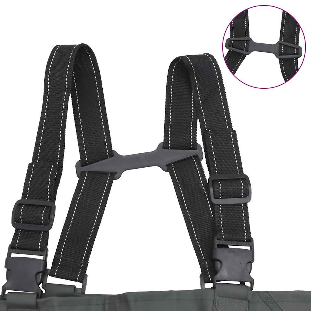 Waadpak met laarzen en riem maat 40 donkergroen is nu te koop bij PeponiXL, paradijselijk wonen!