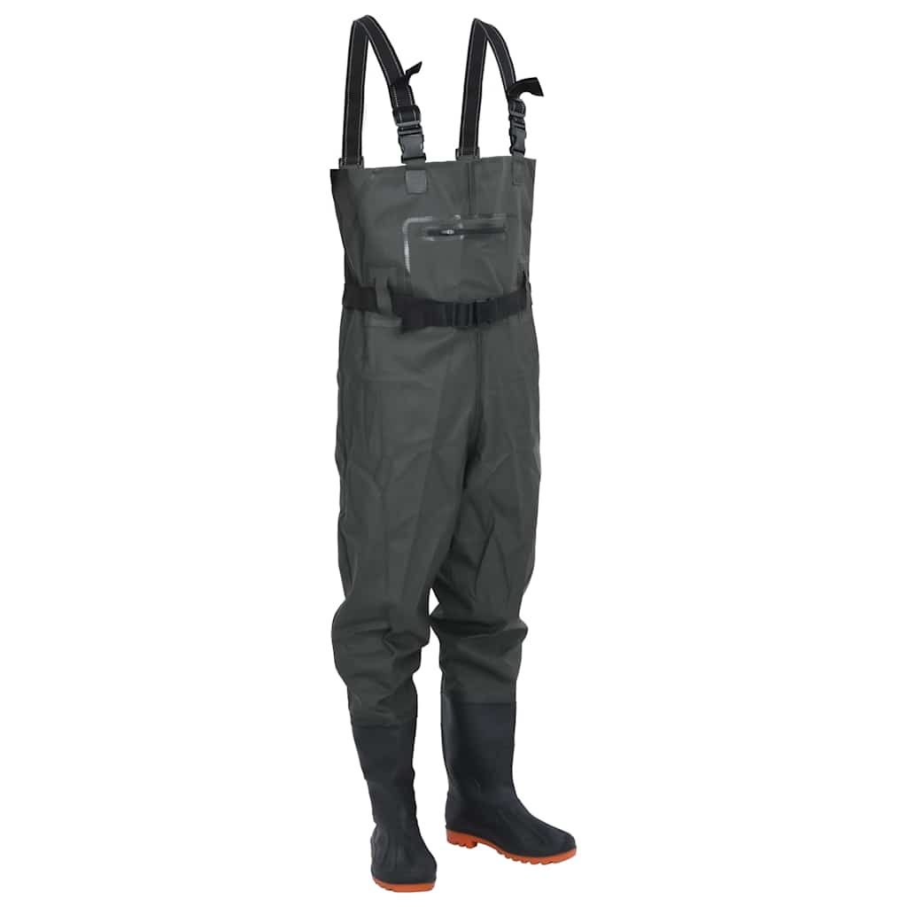 Waadpak met laarzen en riem maat 41 donkergroen is nu te koop bij PeponiXL, paradijselijk wonen!