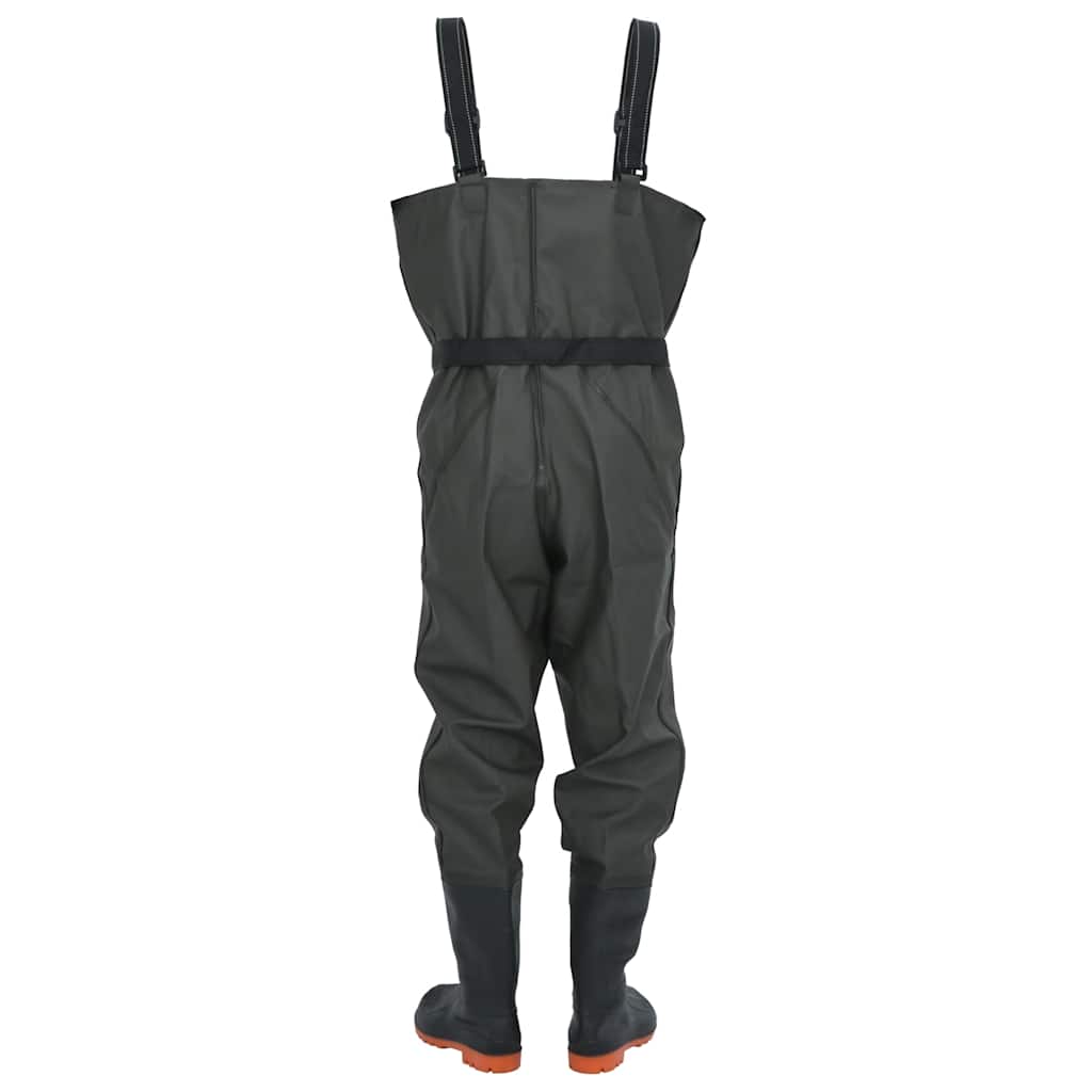 Waadpak met laarzen en riem maat 42 donkergroen is nu te koop bij PeponiXL, paradijselijk wonen!