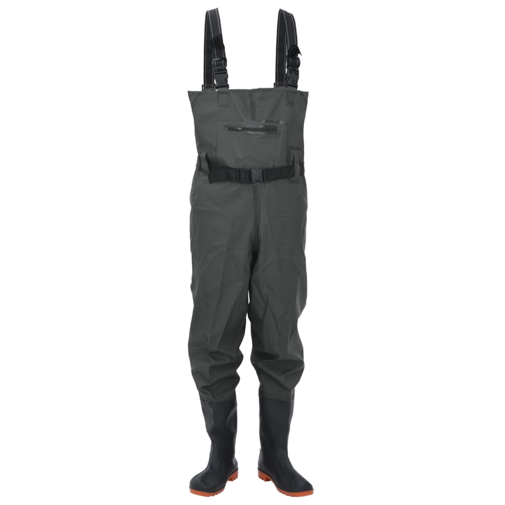 Waadpak met laarzen en riem maat 43 donkergroen is nu te koop bij PeponiXL, paradijselijk wonen!
