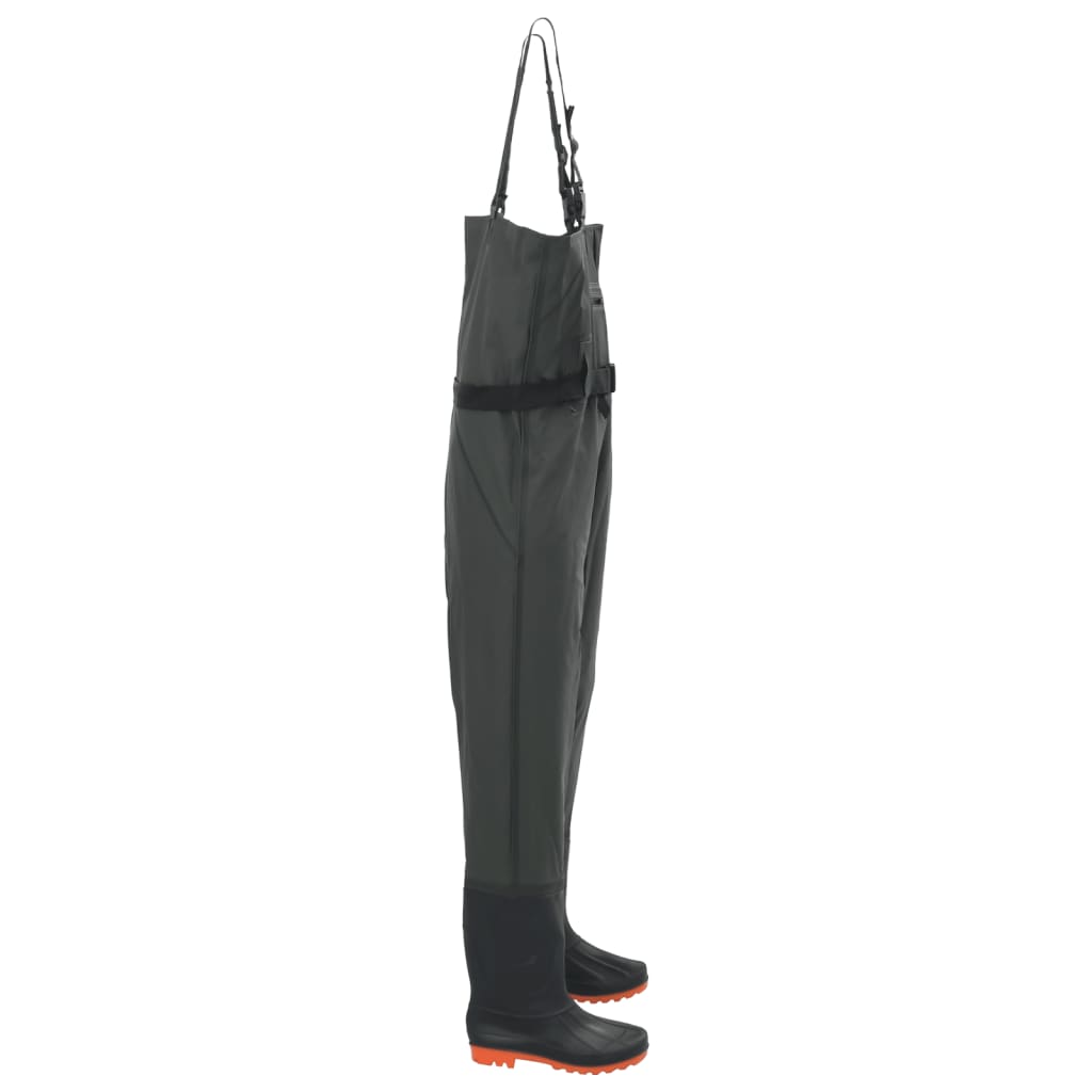 Waadpak met laarzen en riem maat 43 donkergroen is nu te koop bij PeponiXL, paradijselijk wonen!