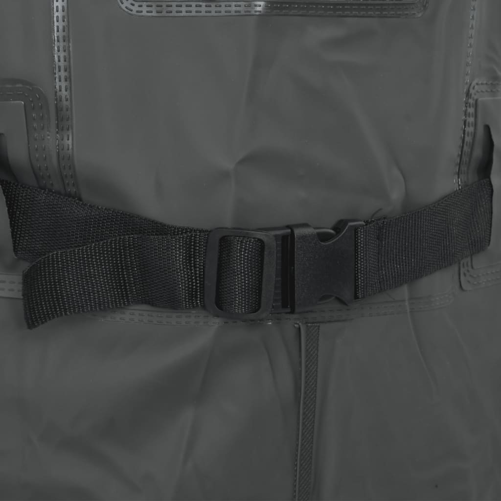 Waadpak met laarzen en riem maat 43 donkergroen is nu te koop bij PeponiXL, paradijselijk wonen!