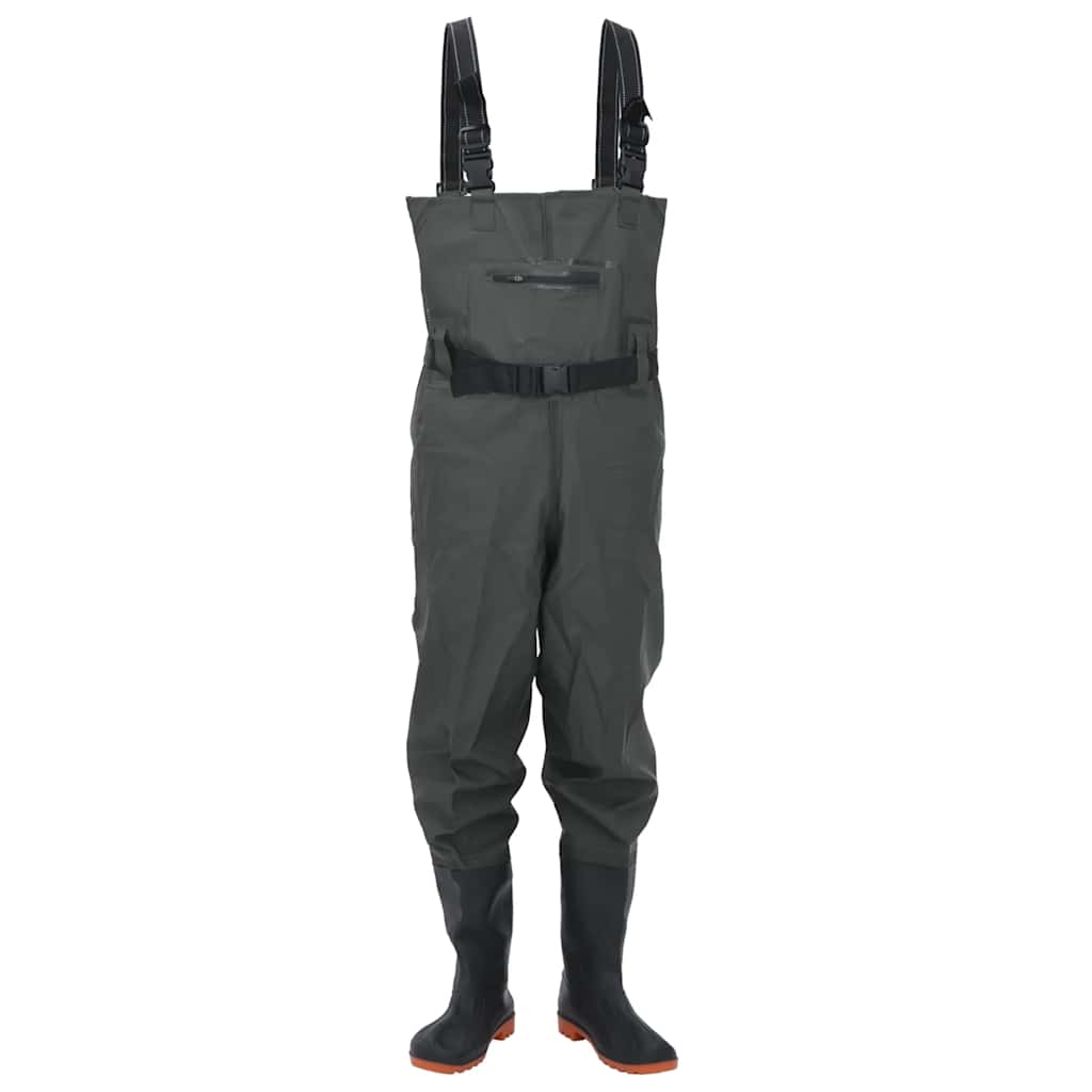 Waadpak met laarzen en riem maat 44 donkergroen is nu te koop bij PeponiXL, paradijselijk wonen!