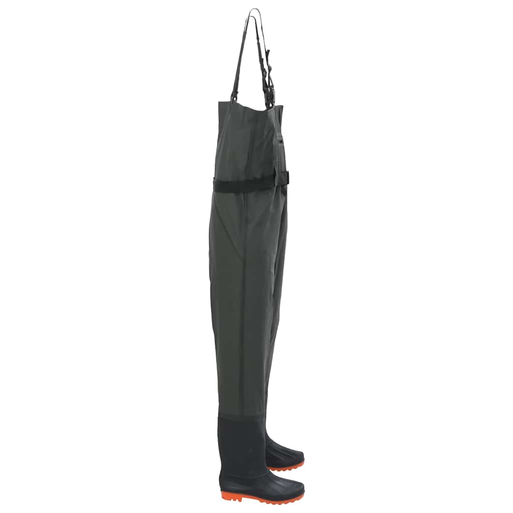 Waadpak met laarzen en riem maat 44 donkergroen is nu te koop bij PeponiXL, paradijselijk wonen!