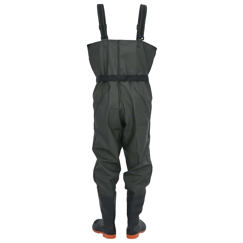 Waadpak met laarzen en riem maat 45 donkergroen is nu te koop bij PeponiXL, paradijselijk wonen!