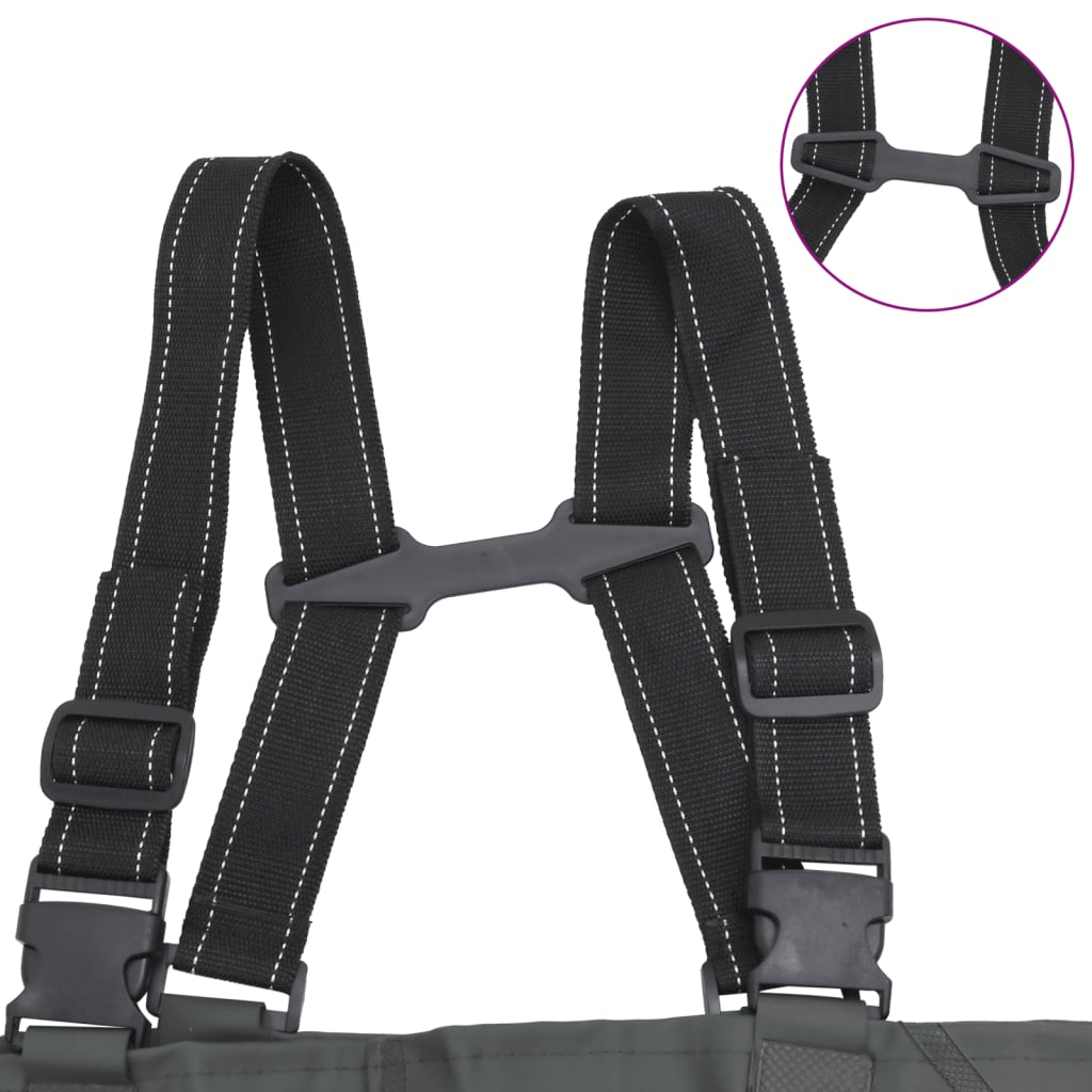 Waadpak met laarzen en riem maat 45 donkergroen is nu te koop bij PeponiXL, paradijselijk wonen!