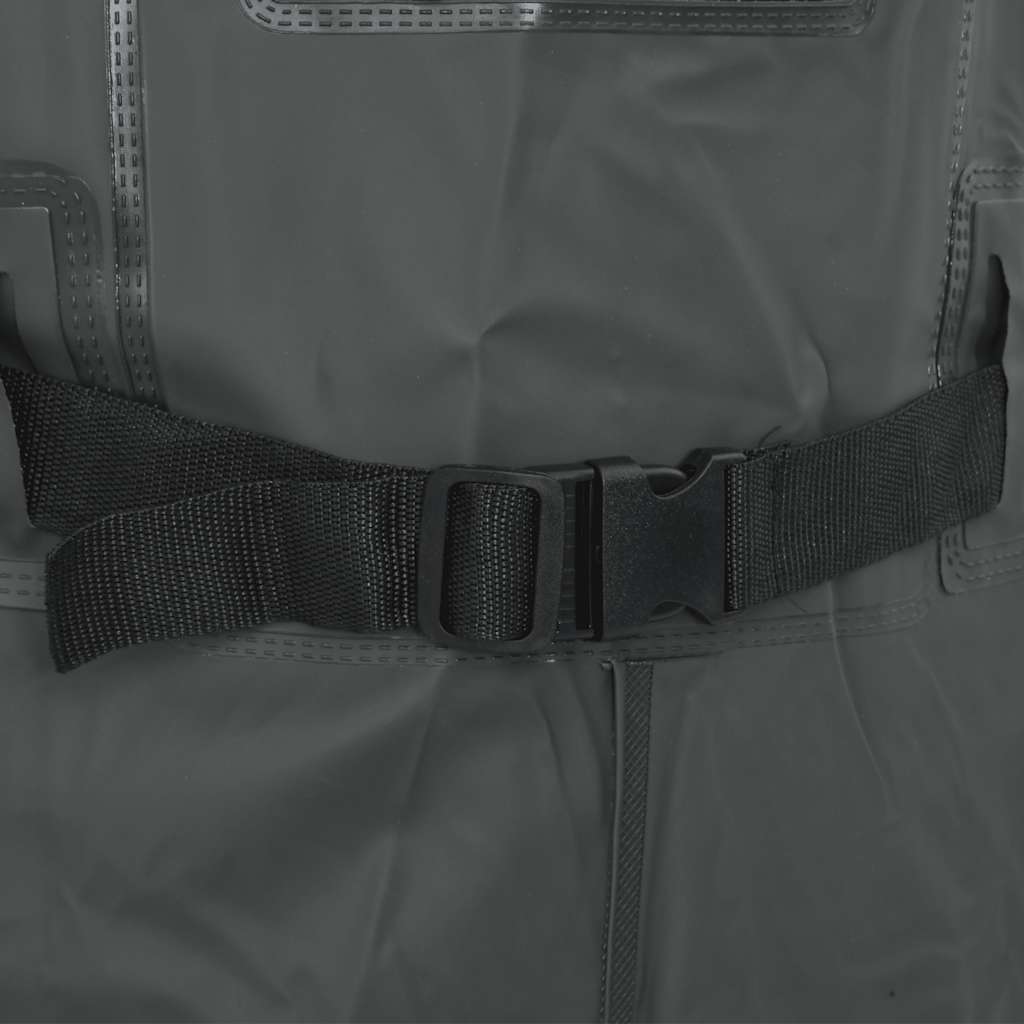 Waadpak met laarzen en riem maat 45 donkergroen is nu te koop bij PeponiXL, paradijselijk wonen!