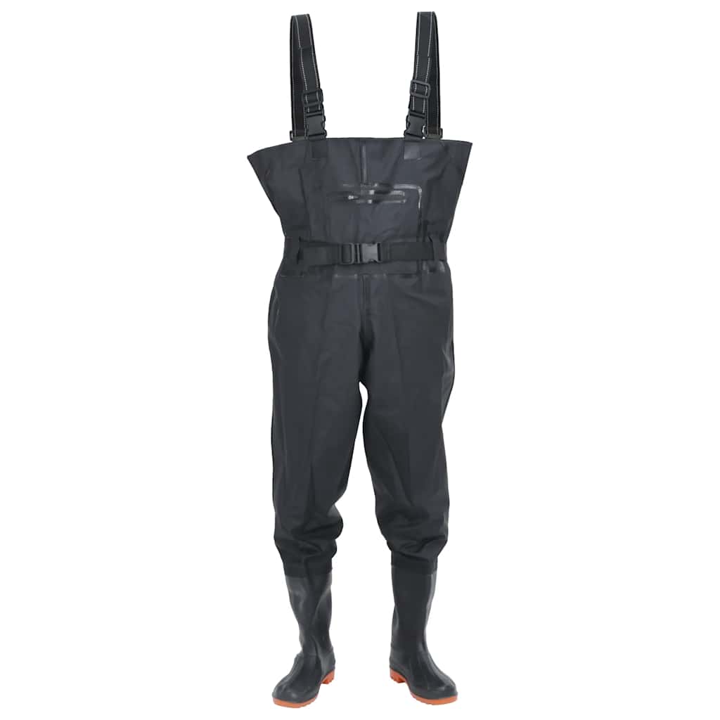 Waadpak met laarzen en riem maat 43 zwart is nu te koop bij PeponiXL, paradijselijk wonen!