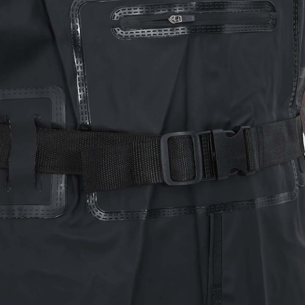 Waadpak met laarzen en riem maat 43 zwart is nu te koop bij PeponiXL, paradijselijk wonen!