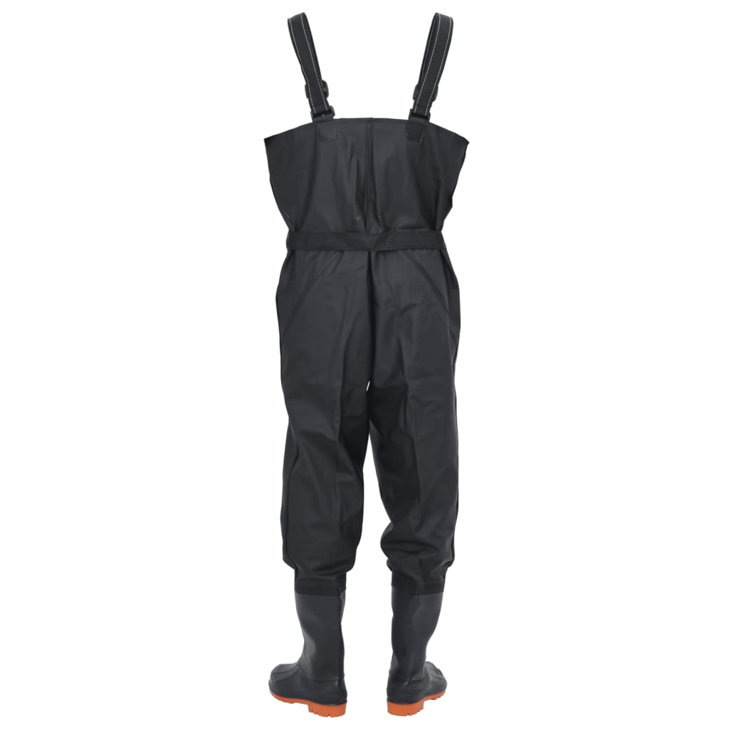 Waadpak met laarzen en riem maat 44 zwart is nu te koop bij PeponiXL, paradijselijk wonen!