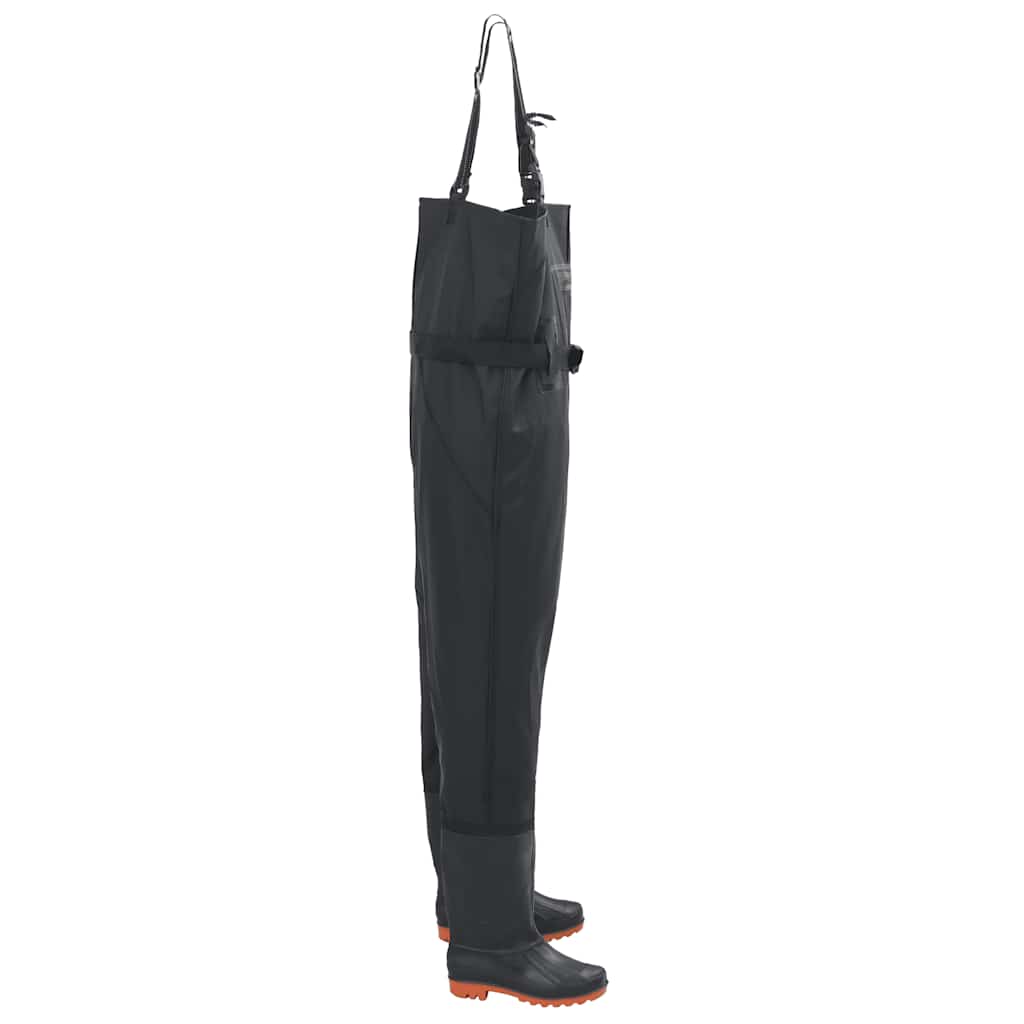 Waadpak met laarzen en riem maat 45 zwart is nu te koop bij PeponiXL, paradijselijk wonen!