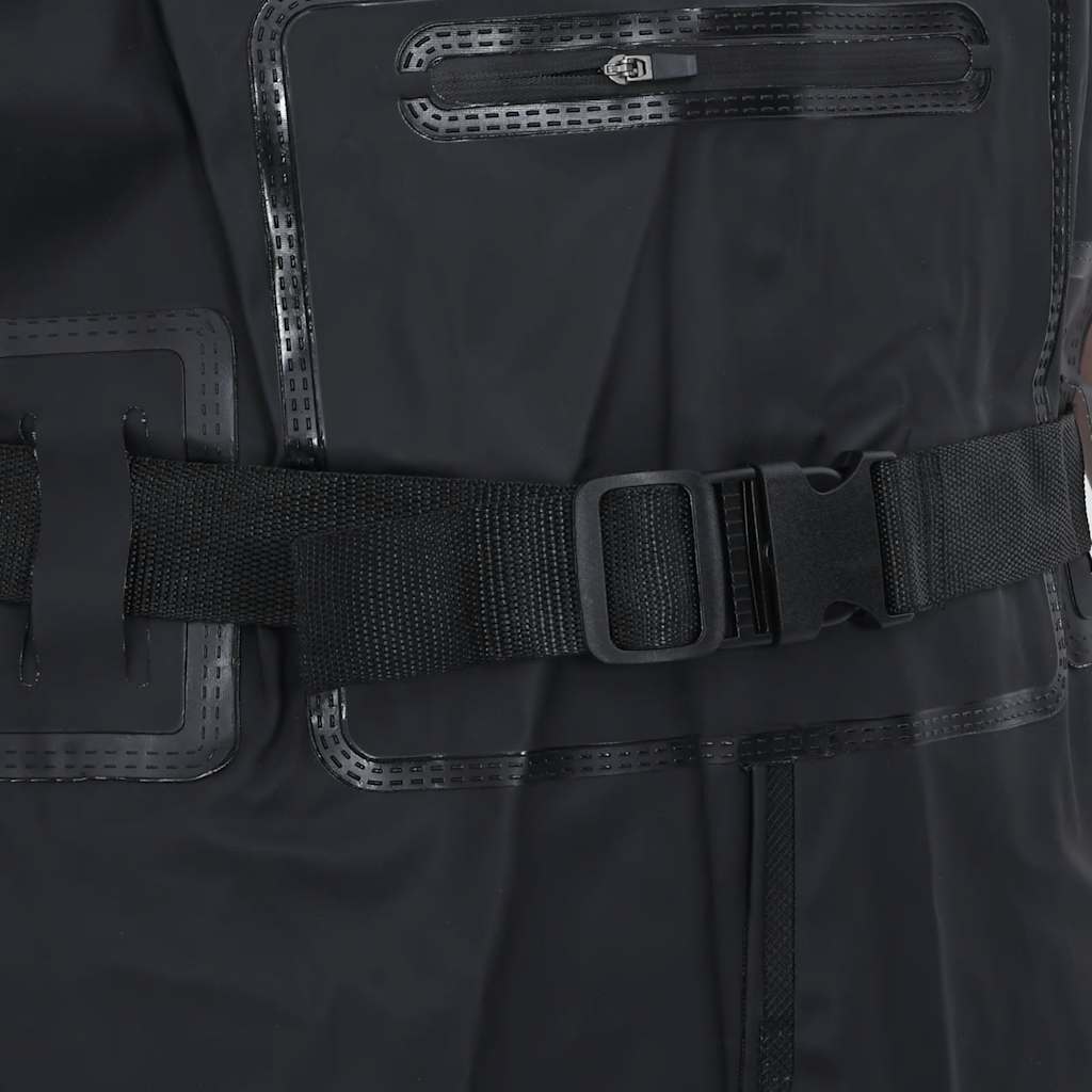 Waadpak met laarzen en riem maat 45 zwart is nu te koop bij PeponiXL, paradijselijk wonen!