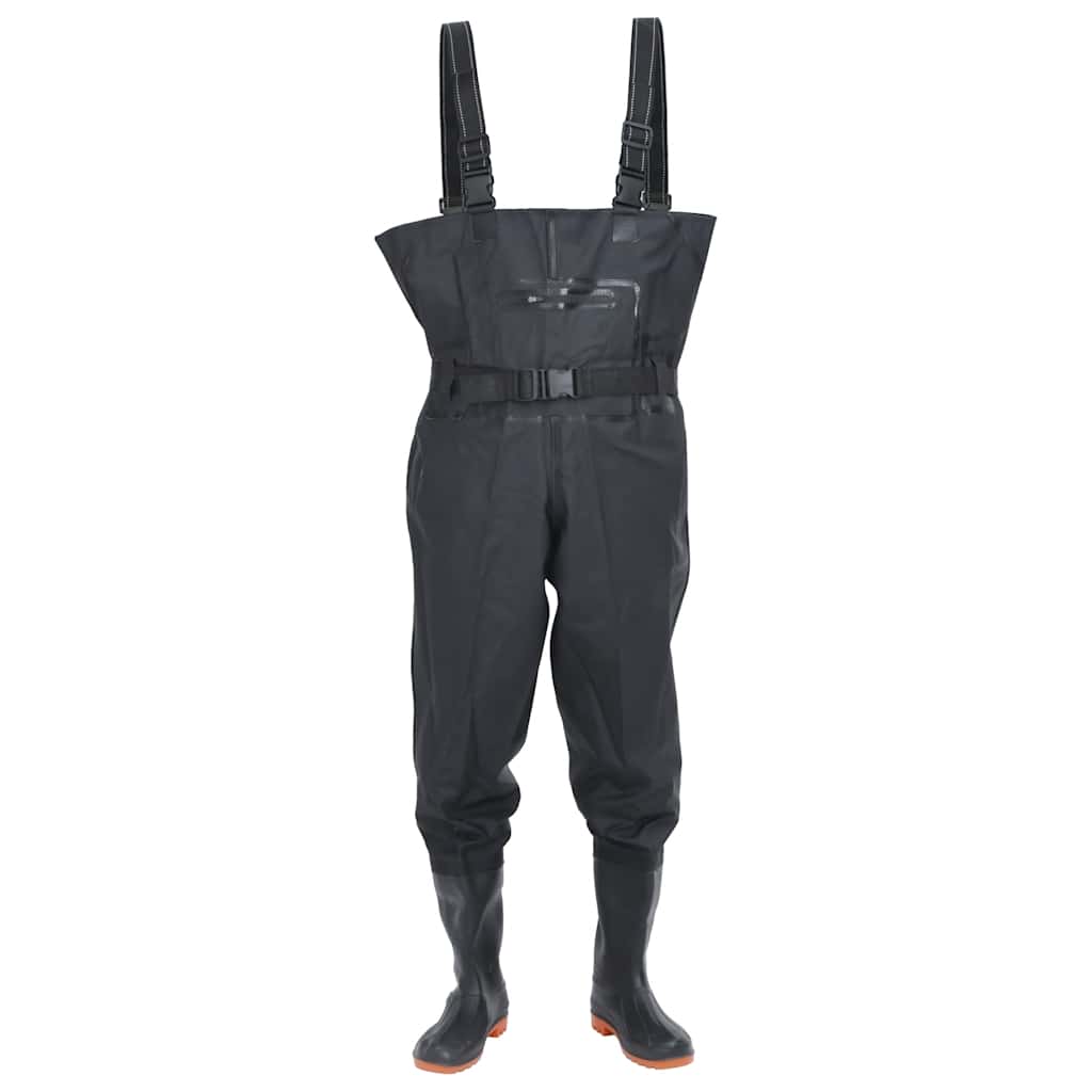 Waadpak met laarzen en riem maat 46 zwart is nu te koop bij PeponiXL, paradijselijk wonen!
