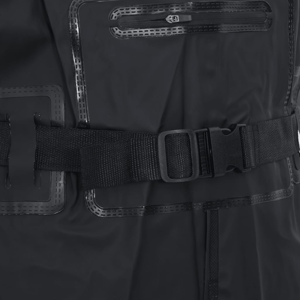 Waadpak met laarzen en riem maat 46 zwart is nu te koop bij PeponiXL, paradijselijk wonen!