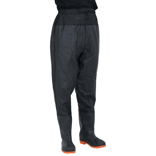 Waadpak met laarzen maat 43 zwart is nu te koop bij PeponiXL, paradijselijk wonen!