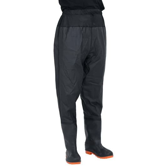 Waadpak met laarzen maat 44 zwart is nu te koop bij PeponiXL, paradijselijk wonen!