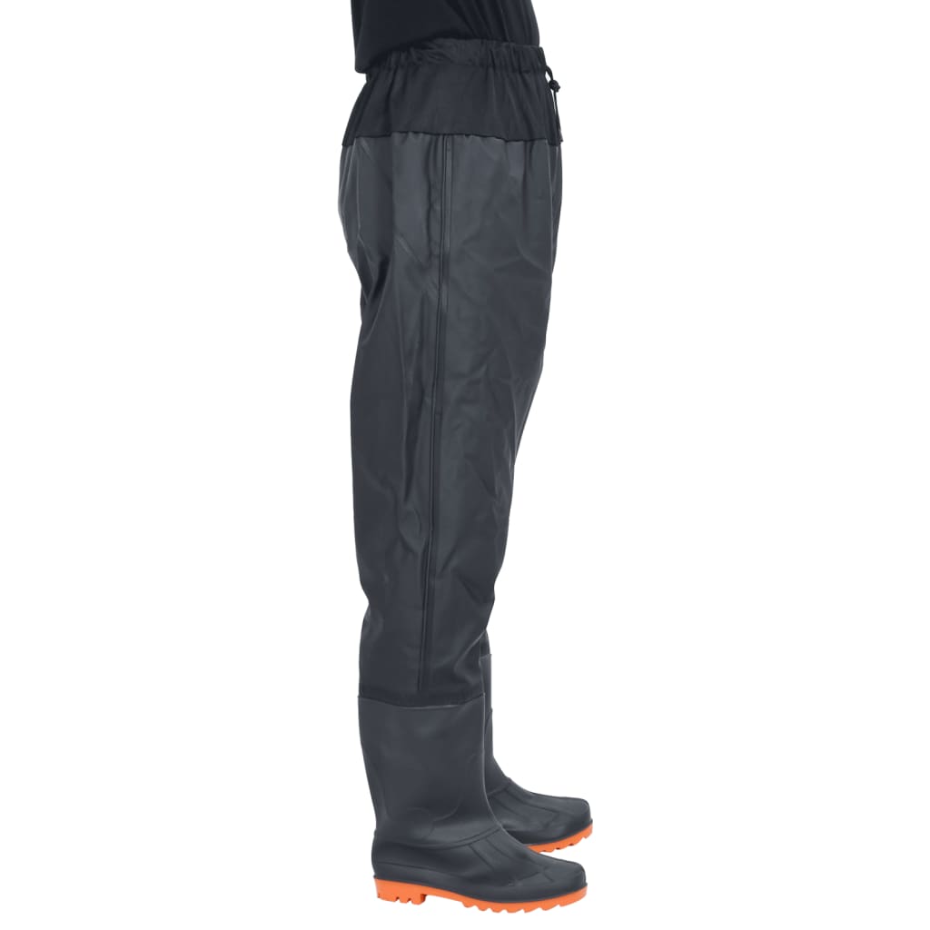 Waadpak met laarzen maat 44 zwart is nu te koop bij PeponiXL, paradijselijk wonen!