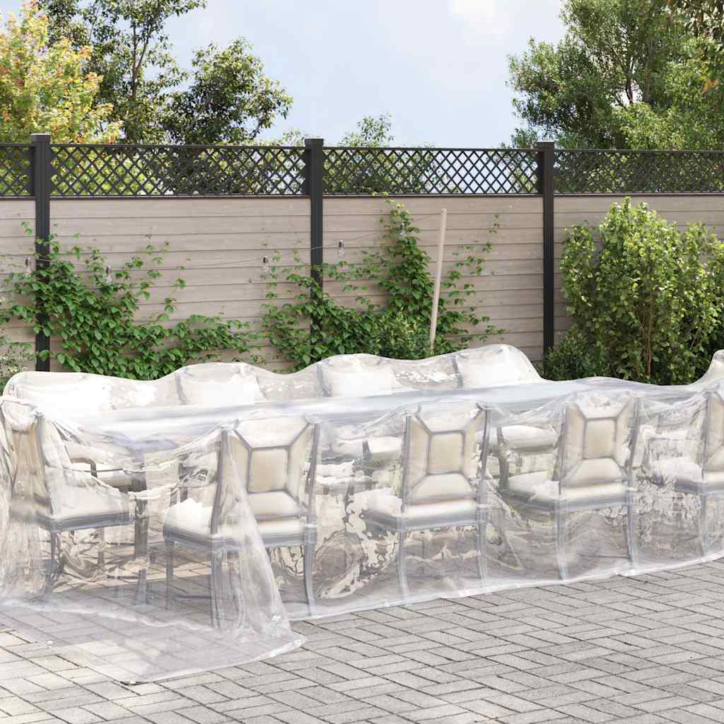 Doorzichtig zeildoek met zeilringen 4x12 m polyethyleen is nu te koop bij PeponiXL, paradijselijk wonen!