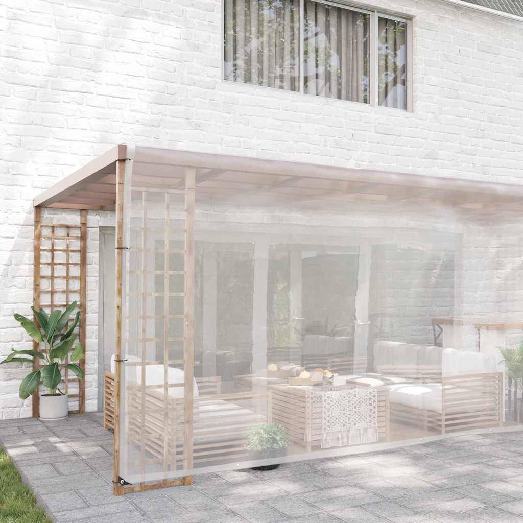 Doorzichtig zeildoek met zeilringen 6x12 m polyethyleen is nu te koop bij PeponiXL, paradijselijk wonen!