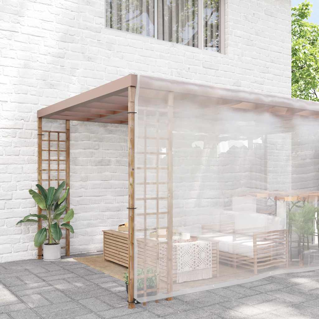 Doorzichtig zeildoek met zeilringen 8x8 m polyethyleen is nu te koop bij PeponiXL, paradijselijk wonen!
