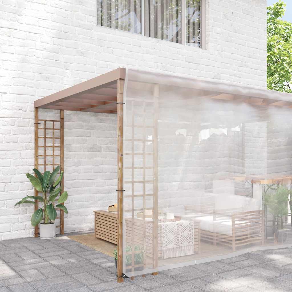 Doorzichtig zeildoek met zeilringen 8x10 m polyethyleen is nu te koop bij PeponiXL, paradijselijk wonen!