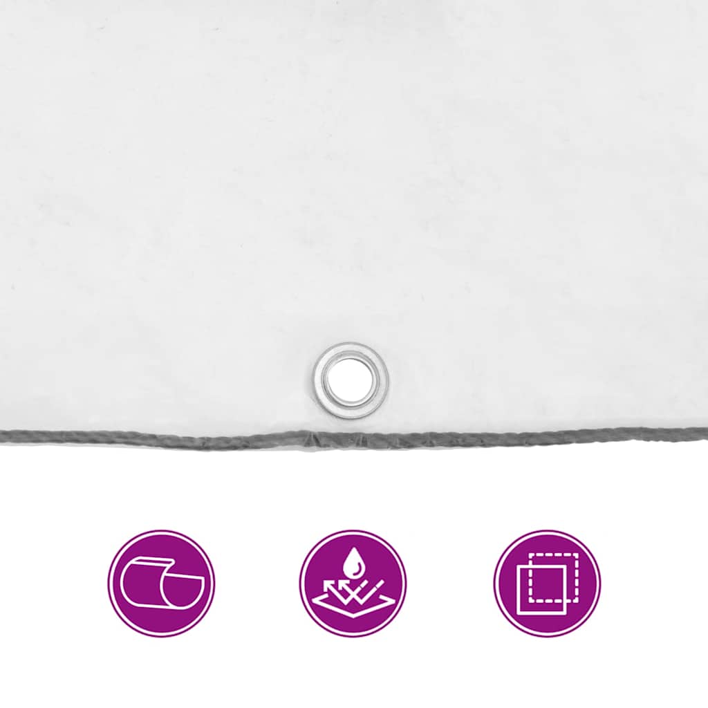 Doorzichtig zeildoek met zeilringen 8x12 m polyethyleen is nu te koop bij PeponiXL, paradijselijk wonen!