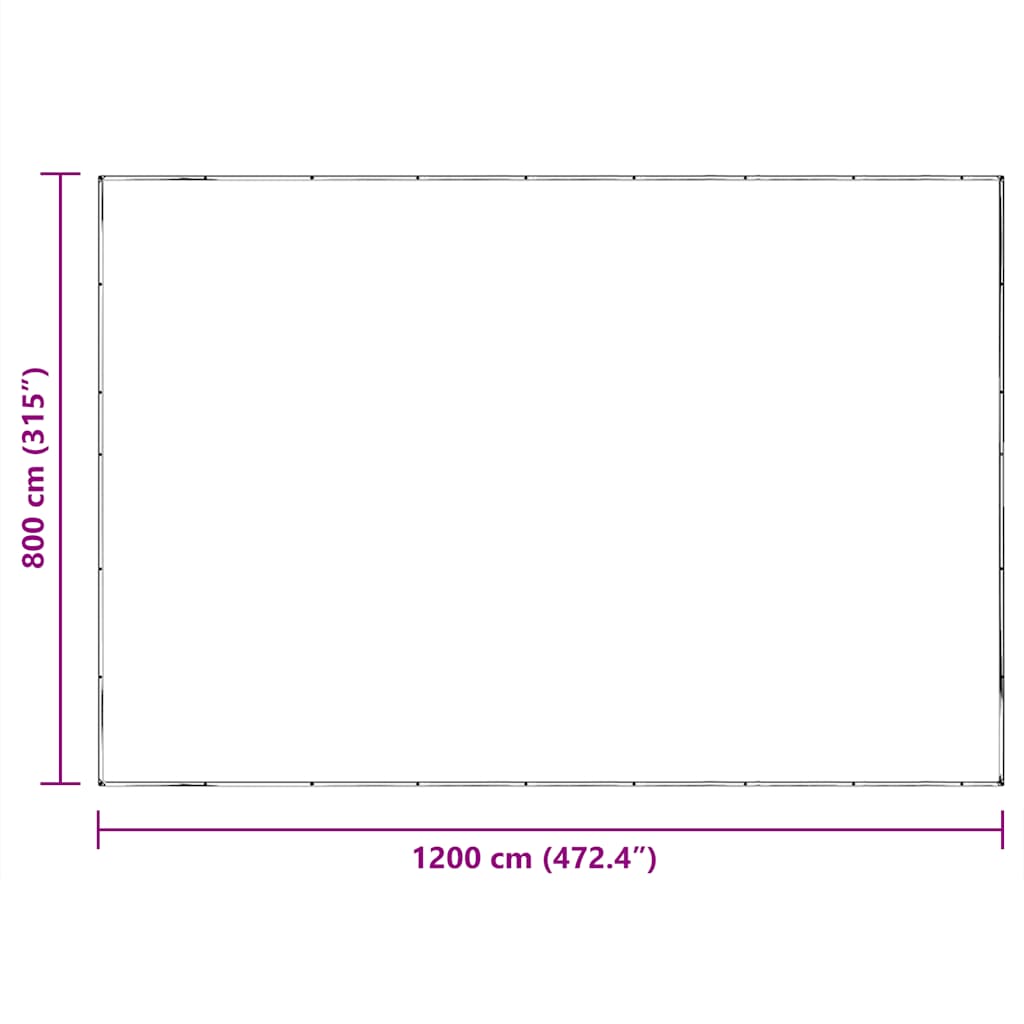 Doorzichtig zeildoek met zeilringen 8x12 m polyethyleen is nu te koop bij PeponiXL, paradijselijk wonen!
