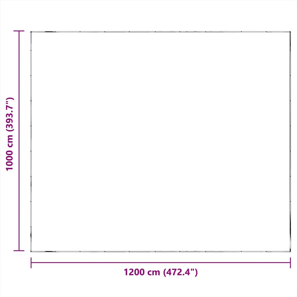Doorzichtig zeildoek met zeilringen 10x12 m polyethyleen is nu te koop bij PeponiXL, paradijselijk wonen!