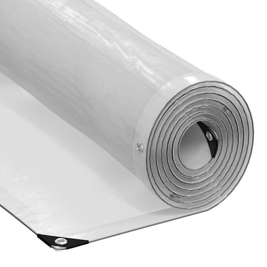 Doorzichtig zeildoek met zeilringen 12x12 m polyethyleen is nu te koop bij PeponiXL, paradijselijk wonen!