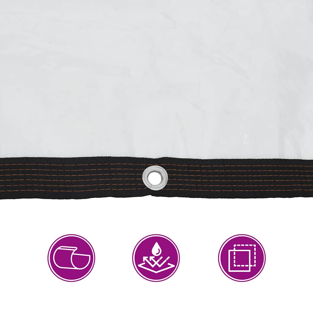 Doorzichtig zeildoek met zeilringen 1x2 m polyethyleen is nu te koop bij PeponiXL, paradijselijk wonen!