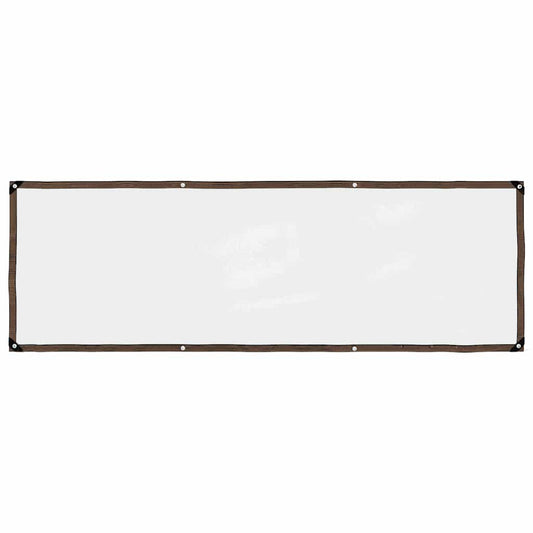 Doorzichtig zeildoek met zeilringen 1x3 m polyethyleen is nu te koop bij PeponiXL, paradijselijk wonen!