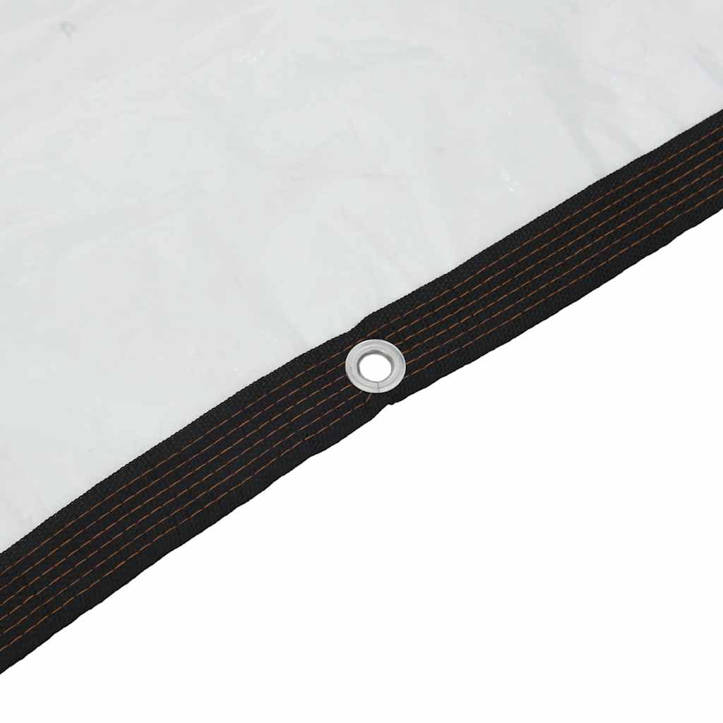 Doorzichtig zeildoek met zeilringen 4x5 m polyethyleen is nu te koop bij PeponiXL, paradijselijk wonen!