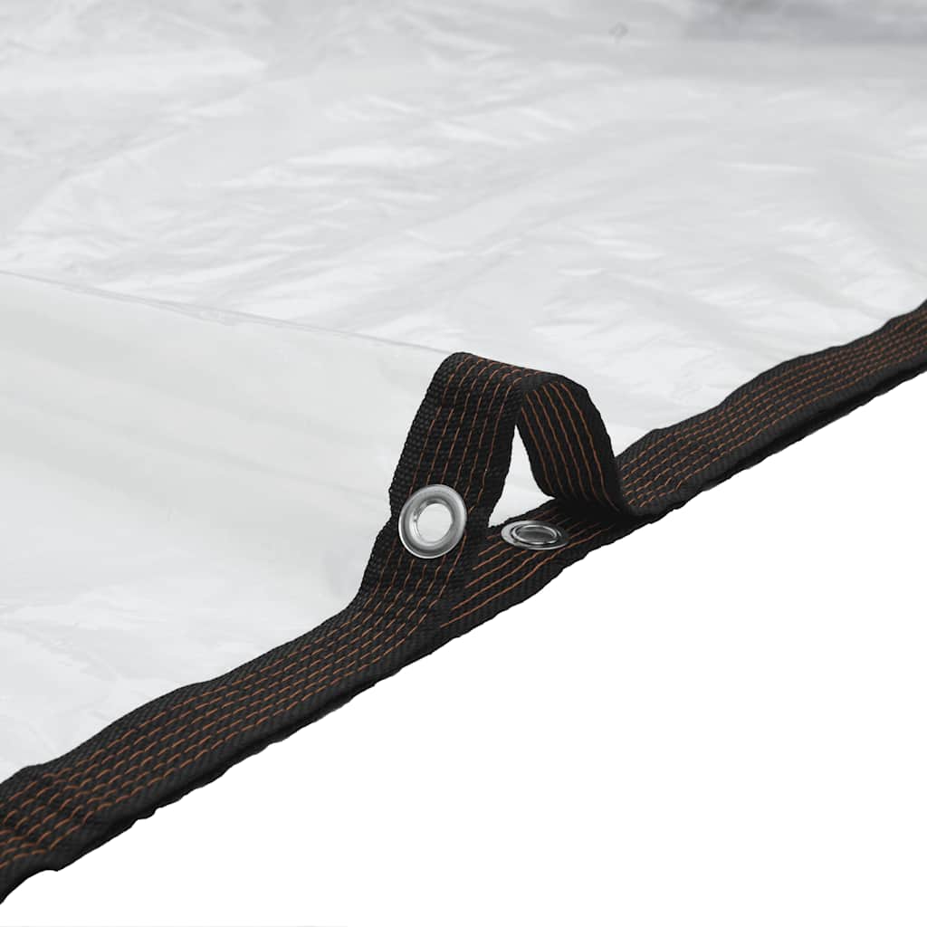 Doorzichtig zeildoek met zeilringen 6x8 m polyethyleen is nu te koop bij PeponiXL, paradijselijk wonen!